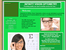 Tablet Screenshot of infinityvisionoptometry.com